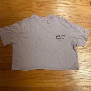 Lavender Cropped Top